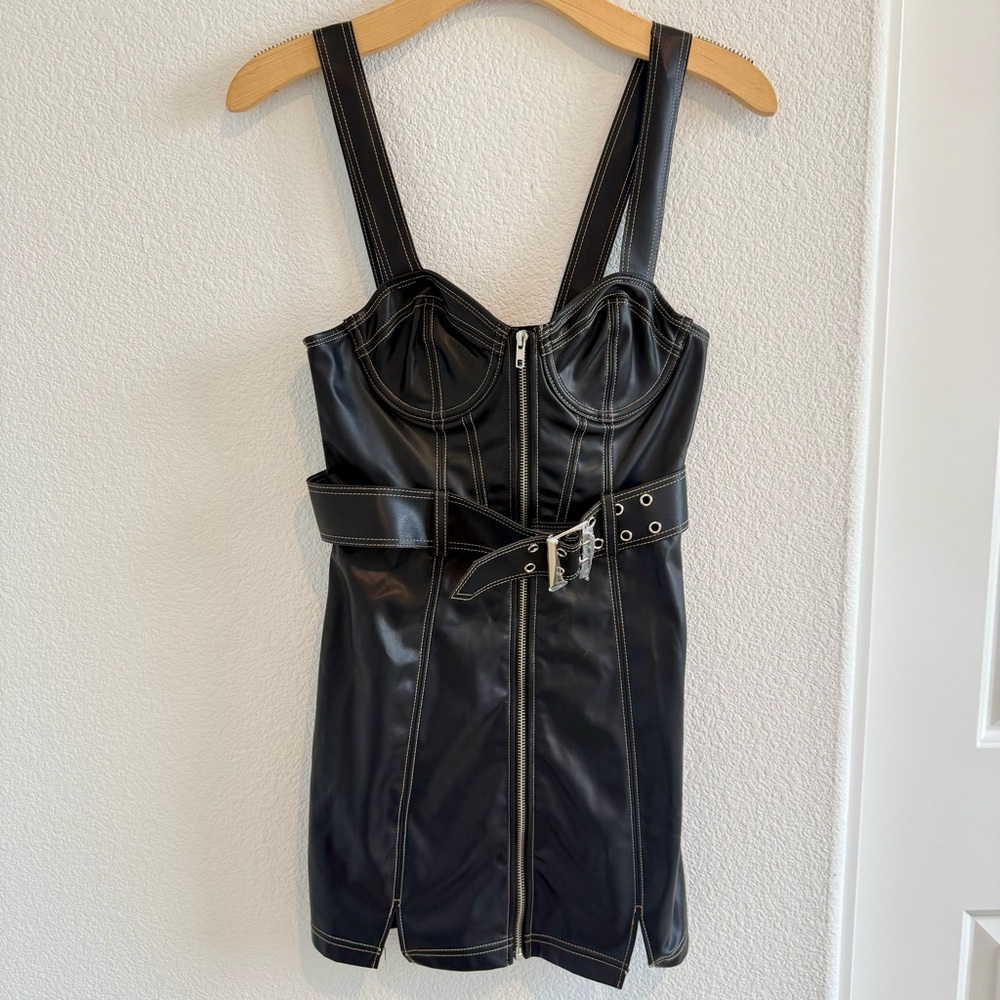 Urban Outfitters Black Mini Dress with Belt *NEW with tags*